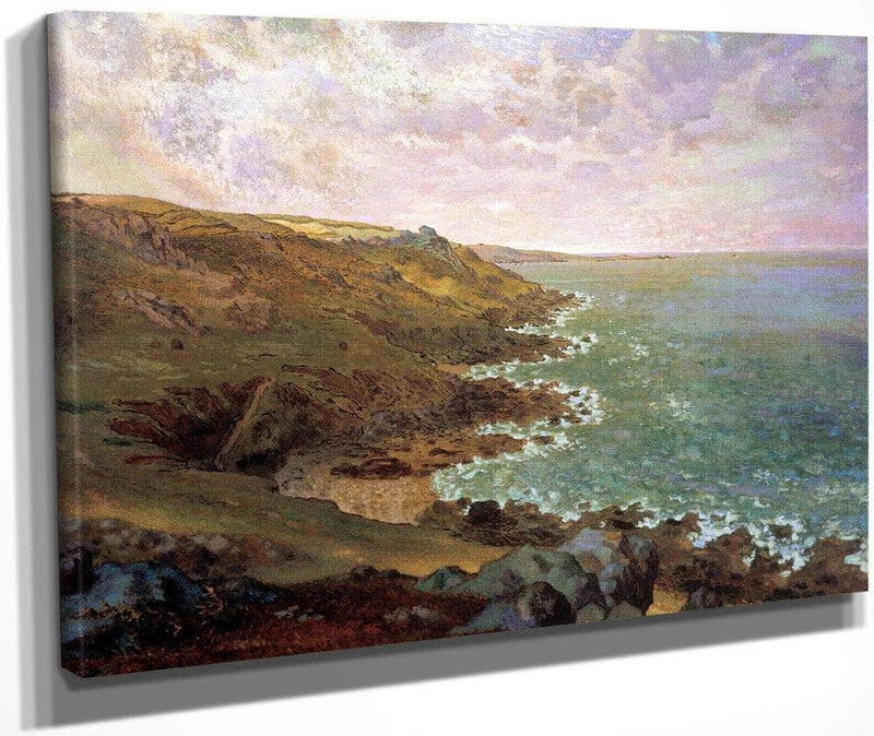 The Cliffs At Greville By Jean Francois Millet Fine Art Print