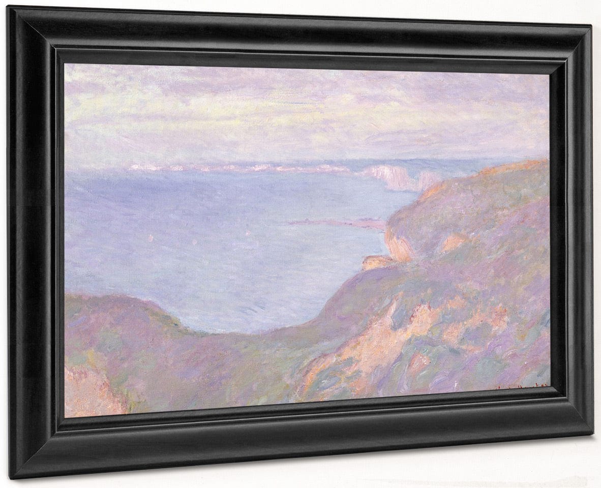 The Cliffs Near Dieppe By Claude Monet Fine Art Print