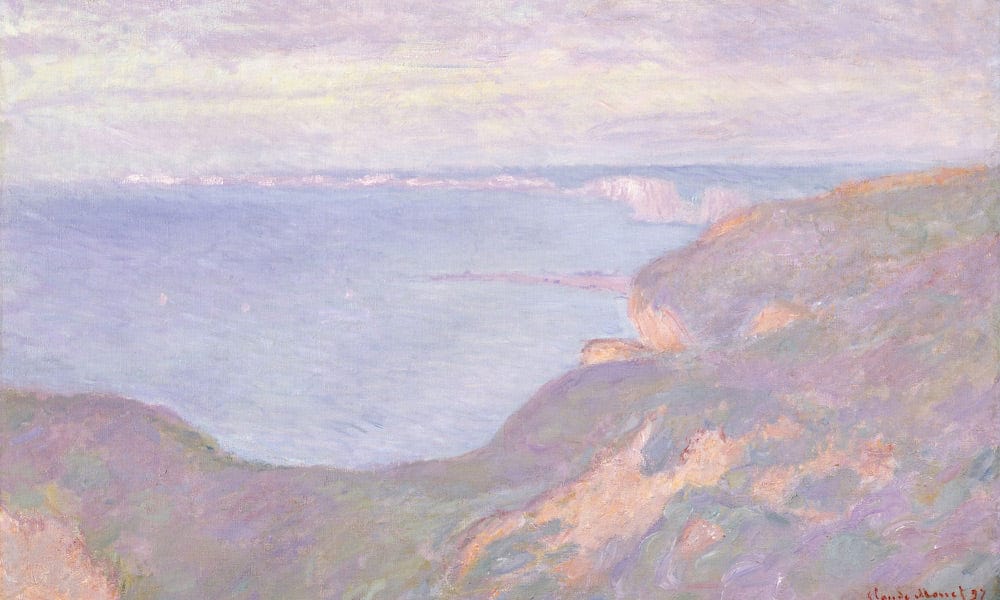 The Cliffs Near Dieppe By Claude Monet Fine Art Print