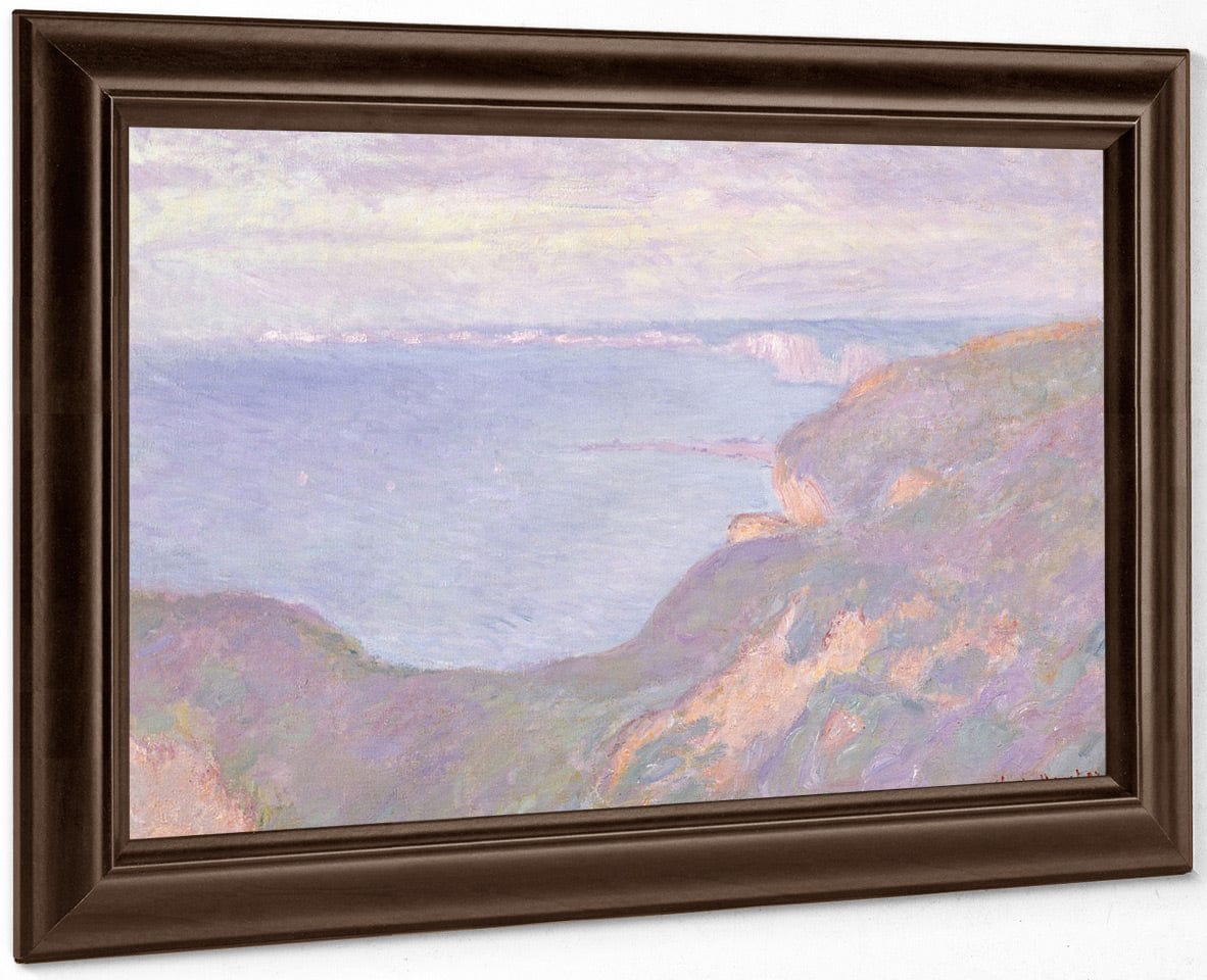 The Cliffs Near Dieppe By Claude Monet Fine Art Print