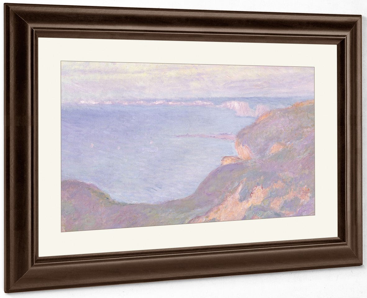 The Cliffs Near Dieppe By Claude Monet Fine Art Print