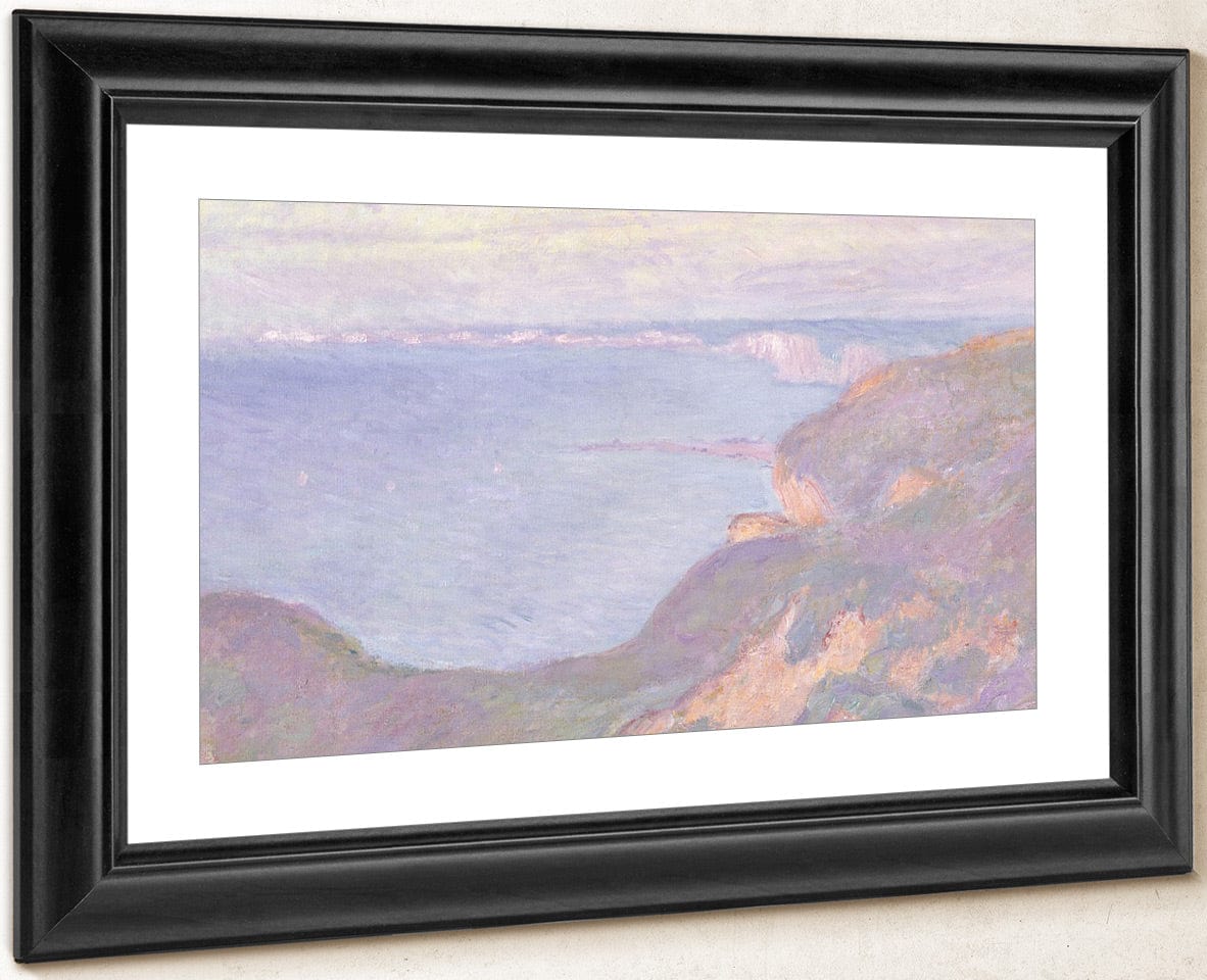 The Cliffs Near Dieppe By Claude Monet Fine Art Print