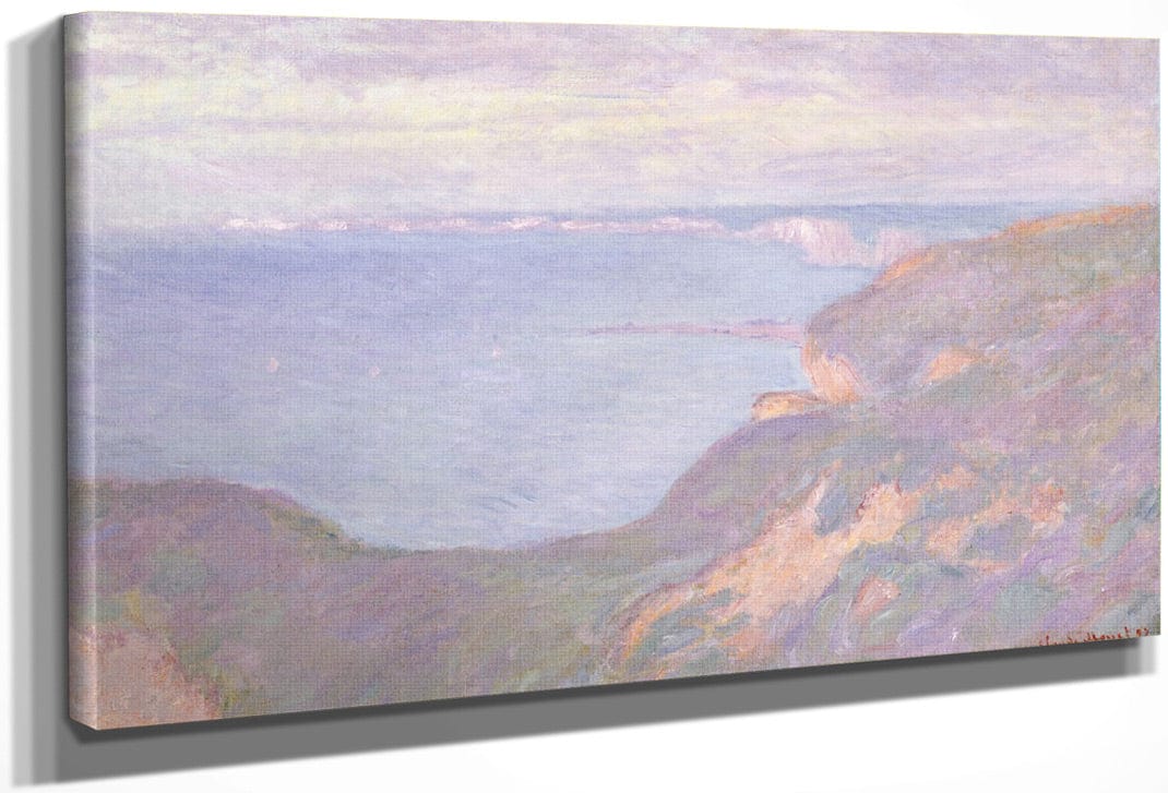 The Cliffs Near Dieppe By Claude Monet Fine Art Print