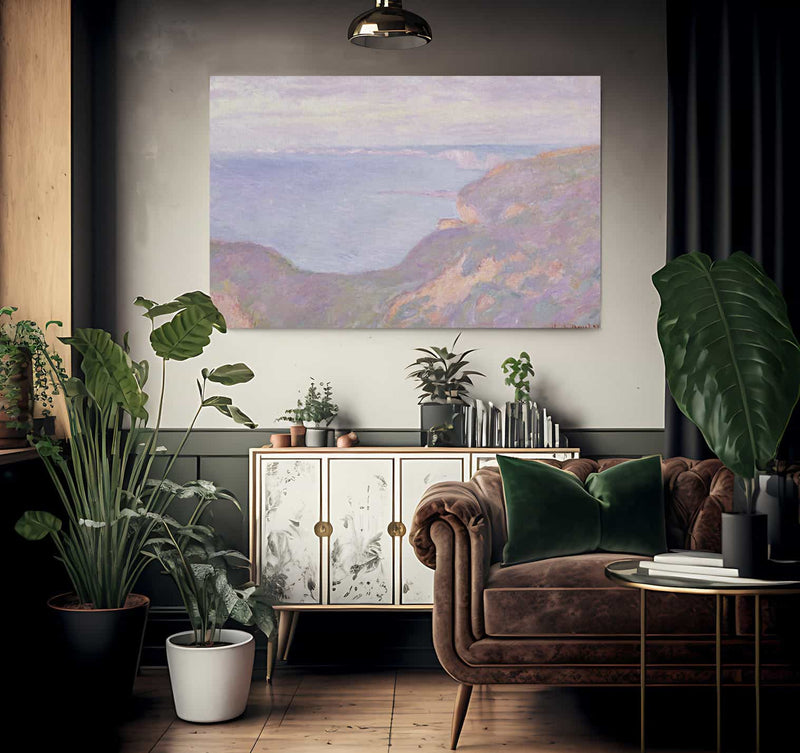 The Cliffs Near Dieppe By Claude Monet Fine Art Print