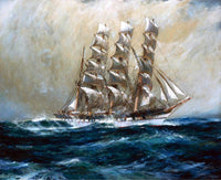 The Clipper Ship Ross Shire Painting Jack Spurling Canvas Art Fine Art Print