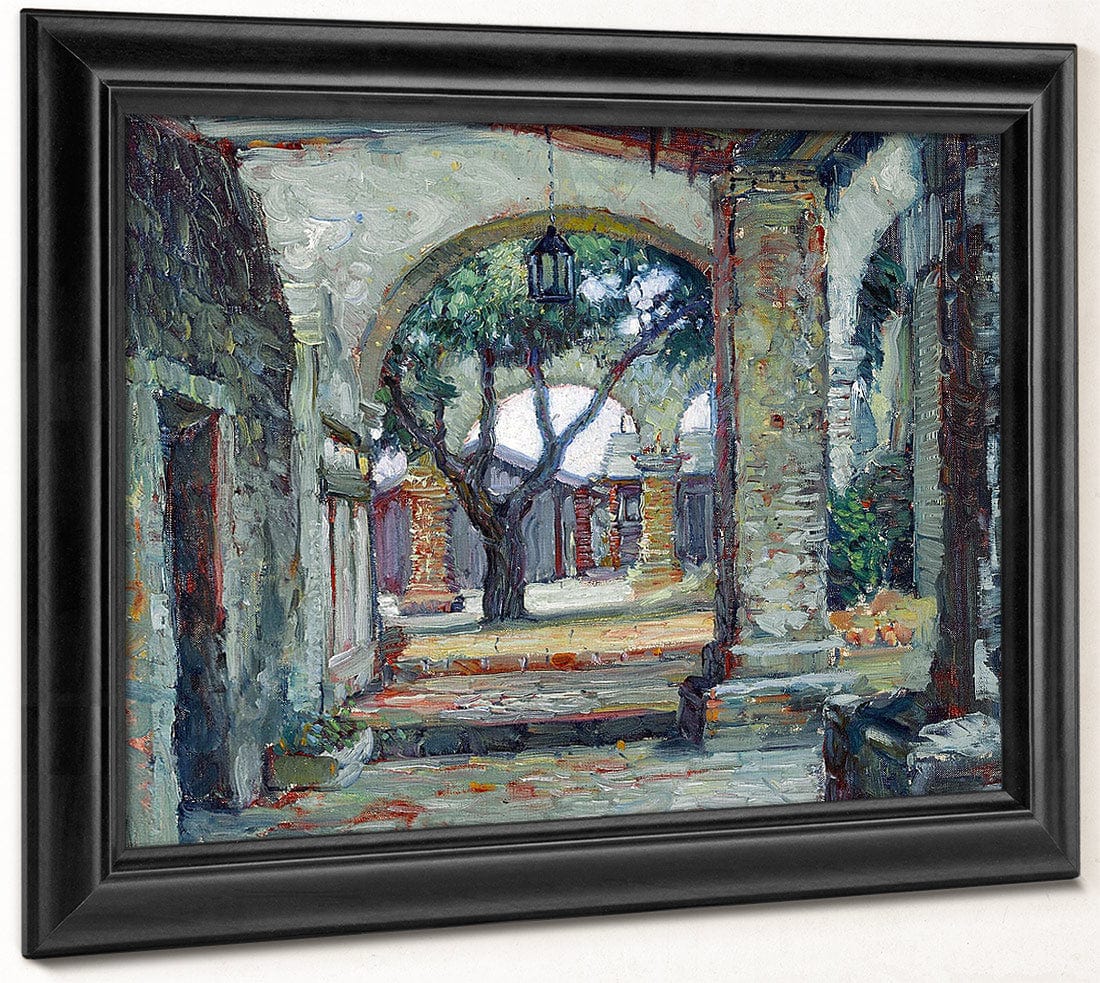 The Cloisters, San Juan Capistrano By Joseph Kleitsch Fine Art Print