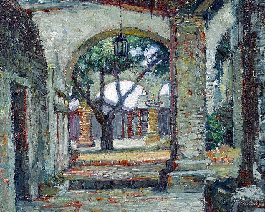 The Cloisters, San Juan Capistrano By Joseph Kleitsch Fine Art Print