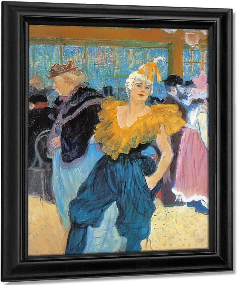 The Clownesse Cha U Kao At The Moulin By Amedeo Modigliani Fine Art Print