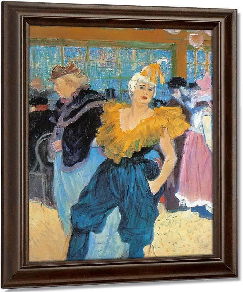 The Clownesse Cha U Kao At The Moulin By Amedeo Modigliani Fine Art Print