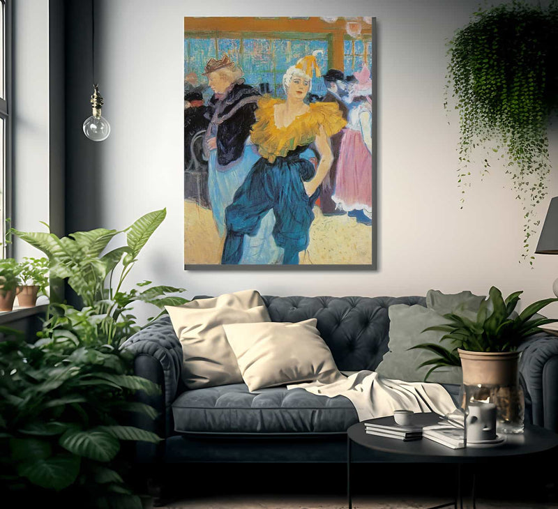 The Clownesse Cha U Kao At The Moulin By Amedeo Modigliani Fine Art Print