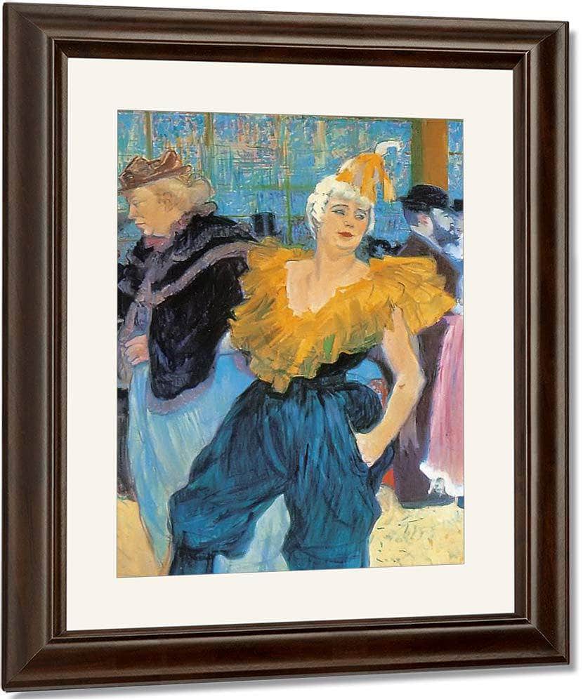 The Clownesse Cha U Kao At The Moulin By Amedeo Modigliani Fine Art Print