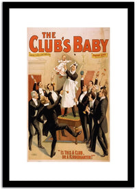 The Clubs Baby  Vintage Postera Fine Art Print