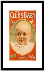 The Clubs Baby  Vintage Posterb Fine Art Print