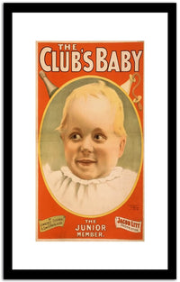 The Clubs Baby  Vintage Posterb Fine Art Print