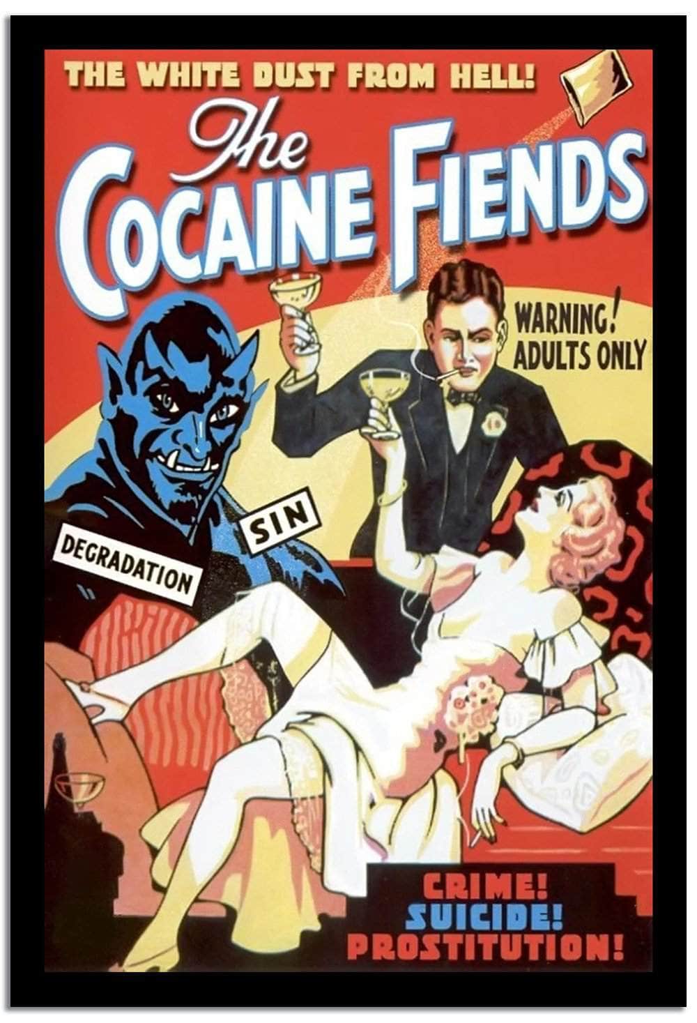The Cocaine Fiends  Vintage Poster Fine Art Print