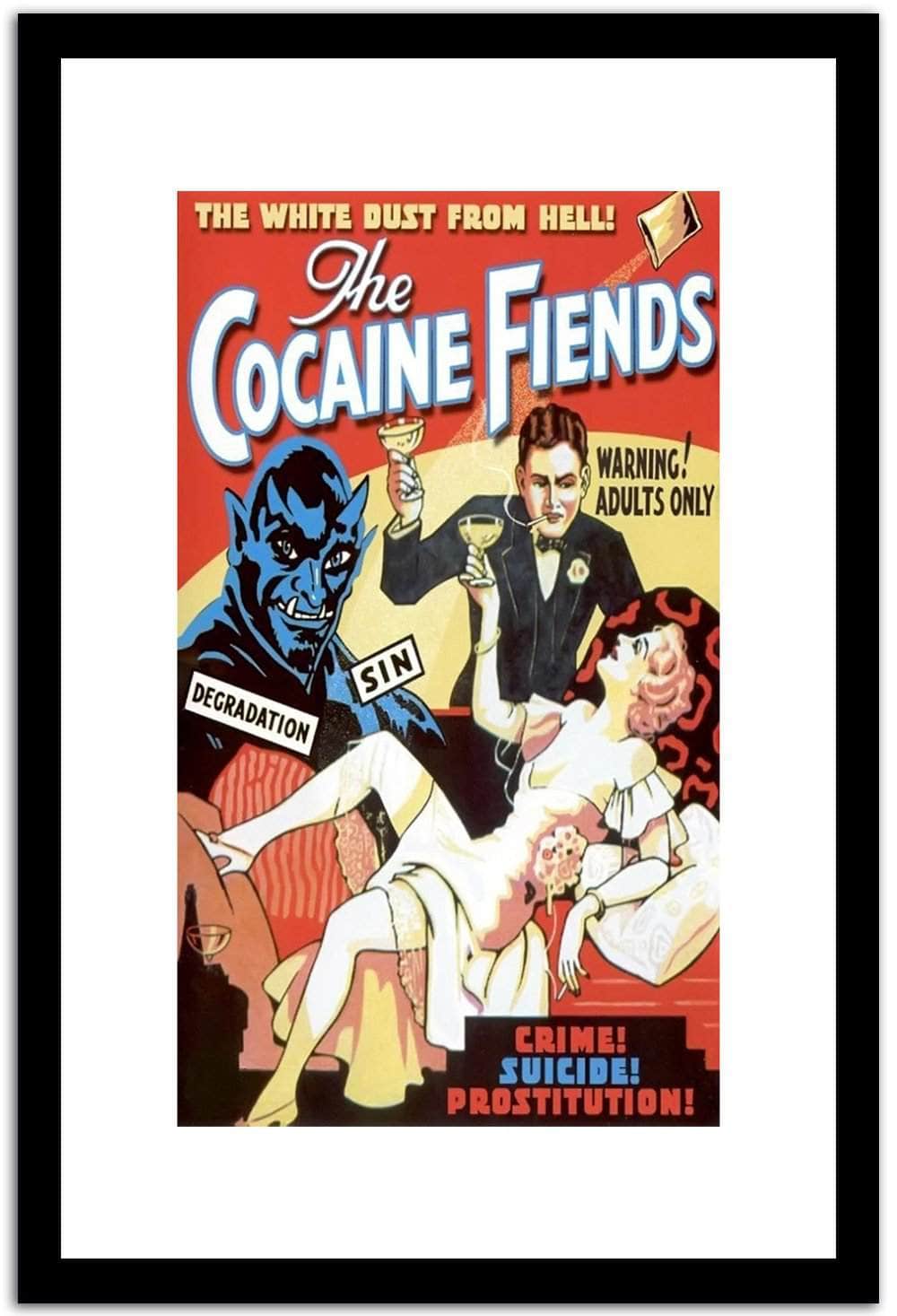 The Cocaine Fiends  Vintage Poster Fine Art Print