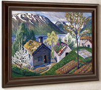 The Cold Frame Mound By Nicolai Astrup Fine Art Print