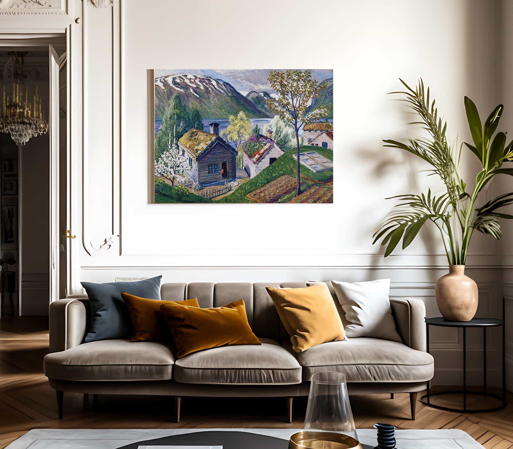 The Cold Frame Mound By Nicolai Astrup Fine Art Print