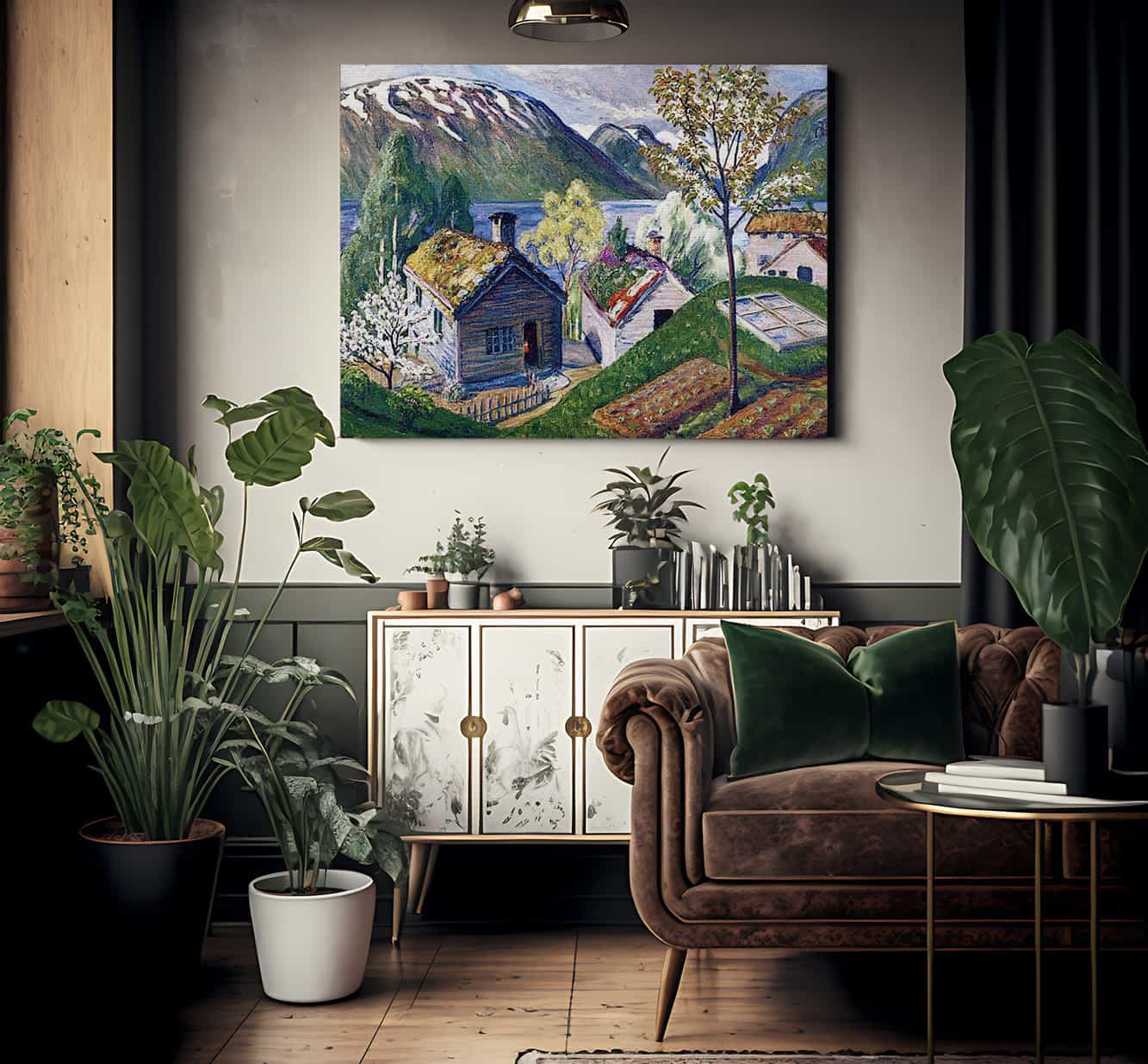 The Cold Frame Mound By Nicolai Astrup Fine Art Print