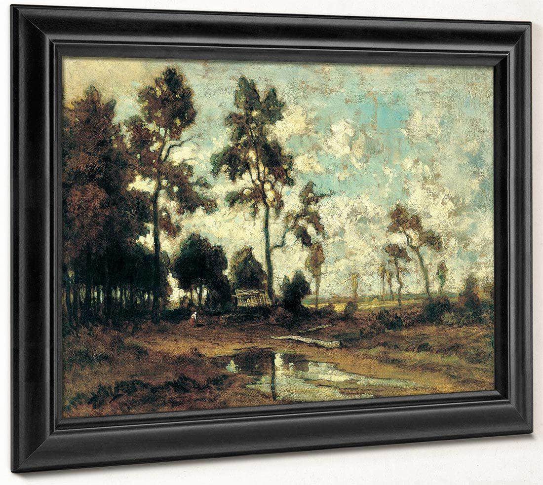 The Colliers Hut In The Forest Of Fontainebleau 1855 By Theodore Rousseau Fine Art Print