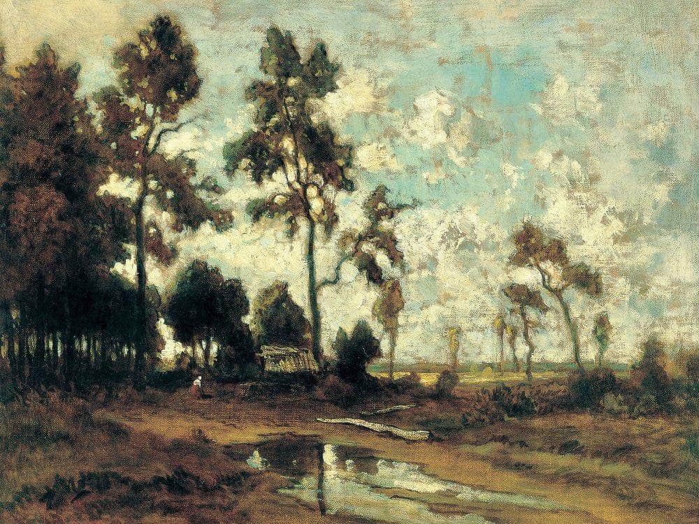 The Colliers Hut In The Forest Of Fontainebleau 1855 By Theodore Rousseau Fine Art Print