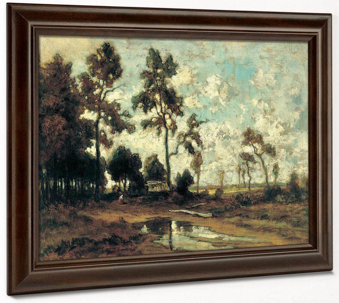 The Colliers Hut In The Forest Of Fontainebleau 1855 By Theodore Rousseau Fine Art Print