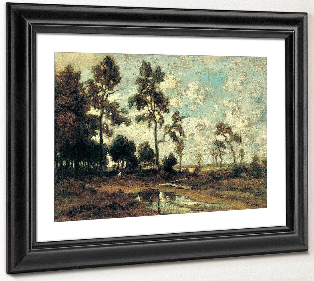 The Colliers Hut In The Forest Of Fontainebleau 1855 By Theodore Rousseau Fine Art Print