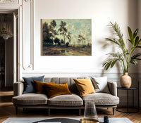 The Colliers Hut In The Forest Of Fontainebleau 1855 By Theodore Rousseau Fine Art Print