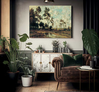 The Colliers Hut In The Forest Of Fontainebleau 1855 By Theodore Rousseau Fine Art Print