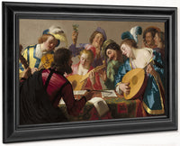 The Concert By Gerrit Van Honthorst Fine Art Print