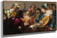 The Concert By Gerrit Van Honthorst Fine Art Print