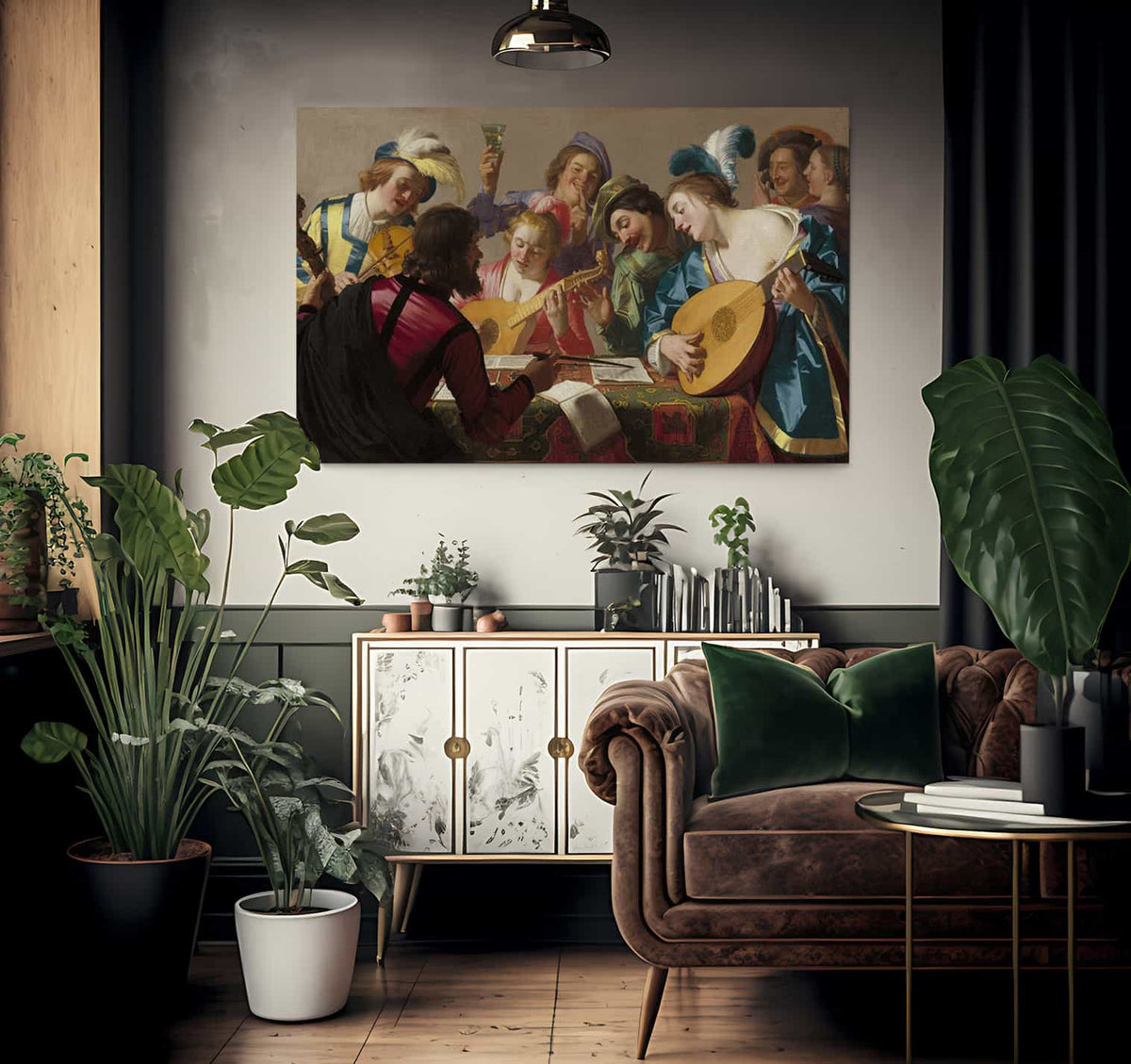 The Concert By Gerrit Van Honthorst Fine Art Print