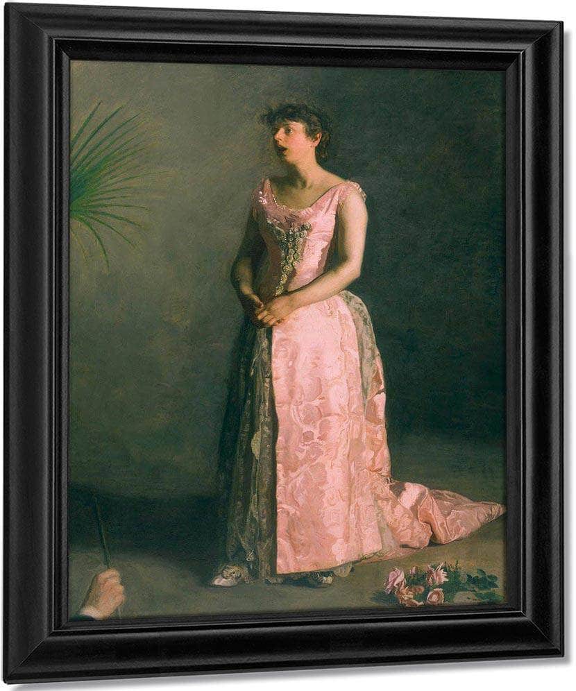 The Concert Singer By Thomas Eakins Fine Art Print