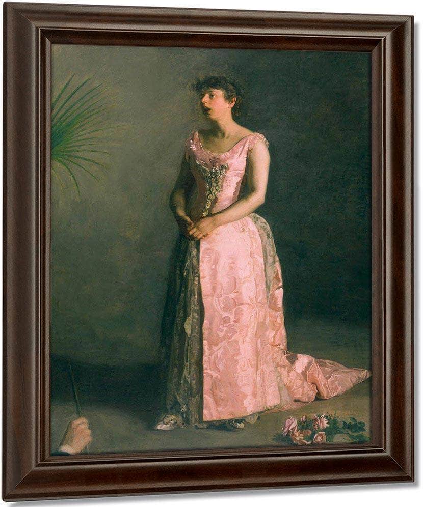 The Concert Singer By Thomas Eakins Fine Art Print