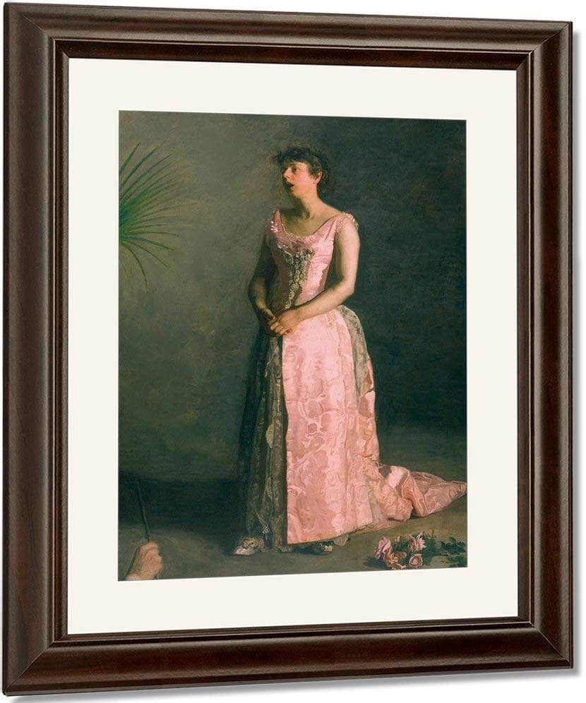 The Concert Singer By Thomas Eakins Fine Art Print