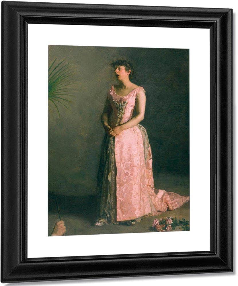The Concert Singer By Thomas Eakins Fine Art Print