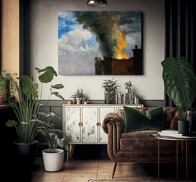The Conflagration By  Bierstadt Albert Fine Art Print