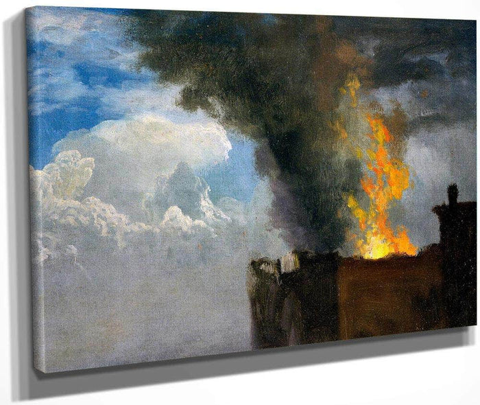 The Conflagration By  Bierstadt Albert Fine Art Print
