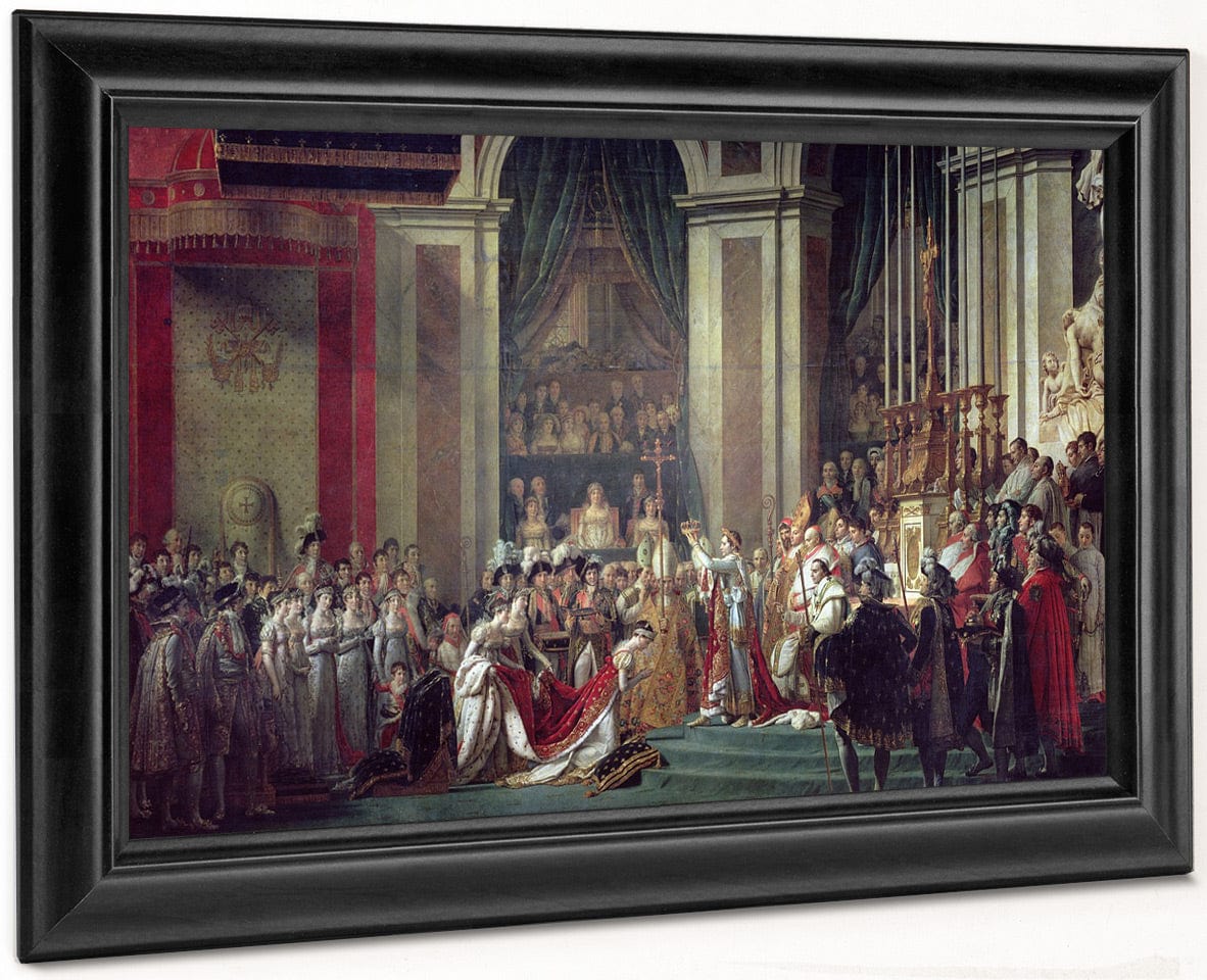 The Consecration Of The Emperor Napoleon (1769 1821) And The Coronation Of The Empress Josephine (1763 1814) By Pope Pius Vii, 2Nd December 1804 By Jacques Louis David Fine Art Print