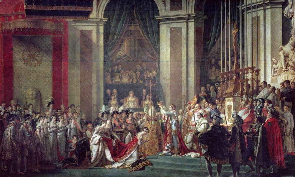 The Consecration Of The Emperor Napoleon (1769 1821) And The Coronation Of The Empress Josephine (1763 1814) By Pope Pius Vii, 2Nd December 1804 By Jacques Louis David Fine Art Print