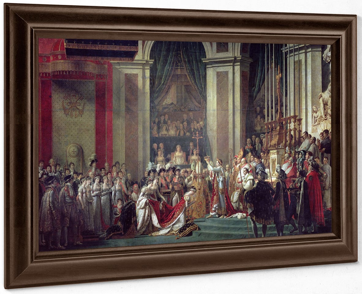 The Consecration Of The Emperor Napoleon (1769 1821) And The Coronation Of The Empress Josephine (1763 1814) By Pope Pius Vii, 2Nd December 1804 By Jacques Louis David Fine Art Print