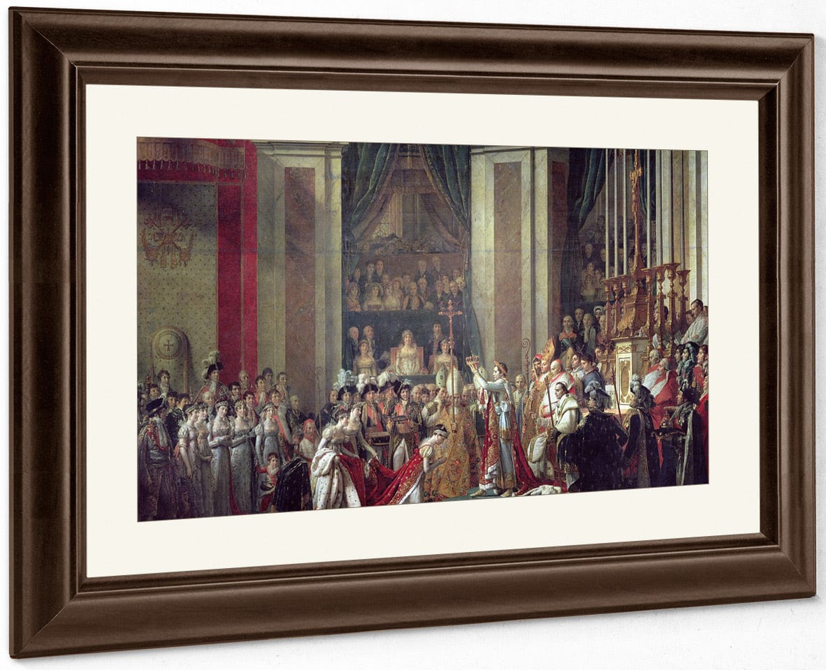 The Consecration Of The Emperor Napoleon (1769 1821) And The Coronation Of The Empress Josephine (1763 1814) By Pope Pius Vii, 2Nd December 1804 By Jacques Louis David Fine Art Print