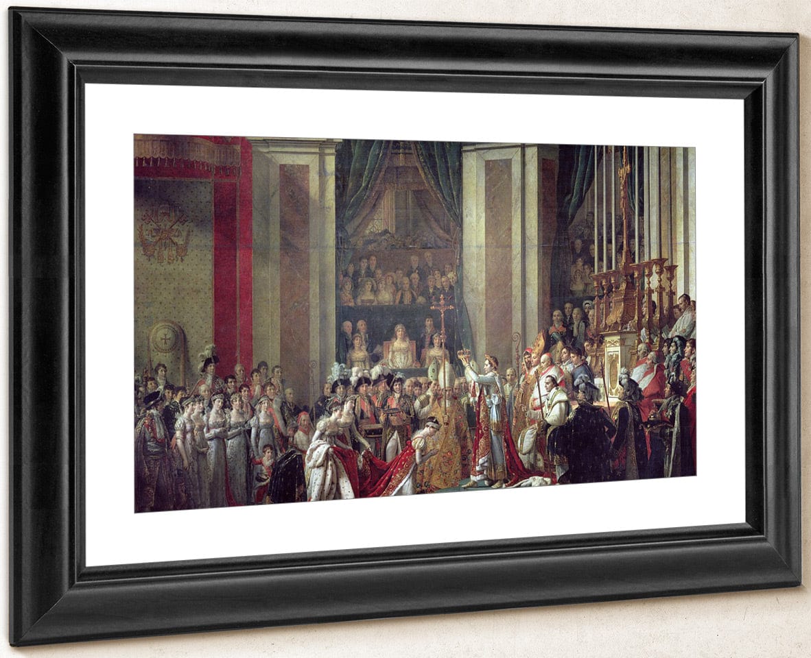 The Consecration Of The Emperor Napoleon (1769 1821) And The Coronation Of The Empress Josephine (1763 1814) By Pope Pius Vii, 2Nd December 1804 By Jacques Louis David Fine Art Print