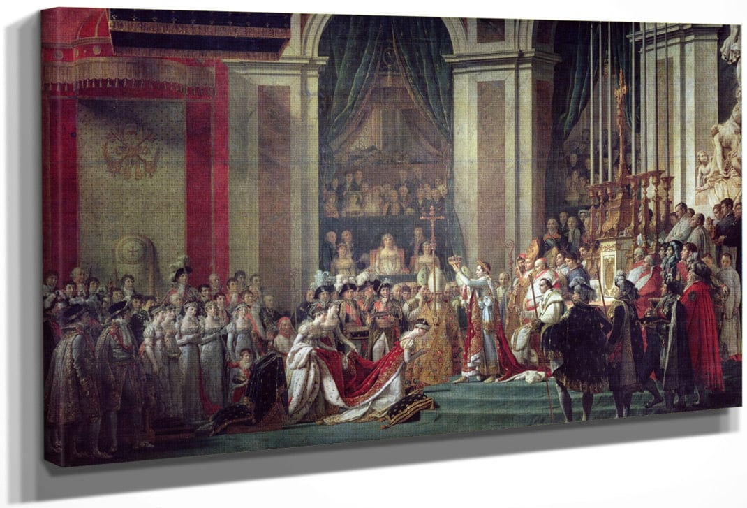 The Consecration Of The Emperor Napoleon (1769 1821) And The Coronation Of The Empress Josephine (1763 1814) By Pope Pius Vii, 2Nd December 1804 By Jacques Louis David Fine Art Print