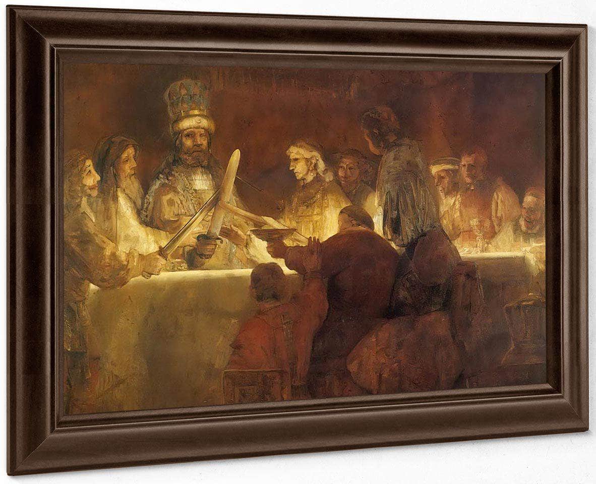 The Conspiracy Of Claudius By Rembrandt Fine Art Print