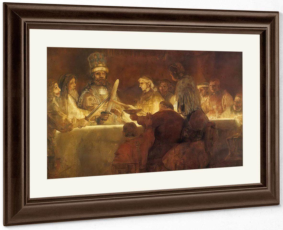 The Conspiracy Of Claudius By Rembrandt Fine Art Print
