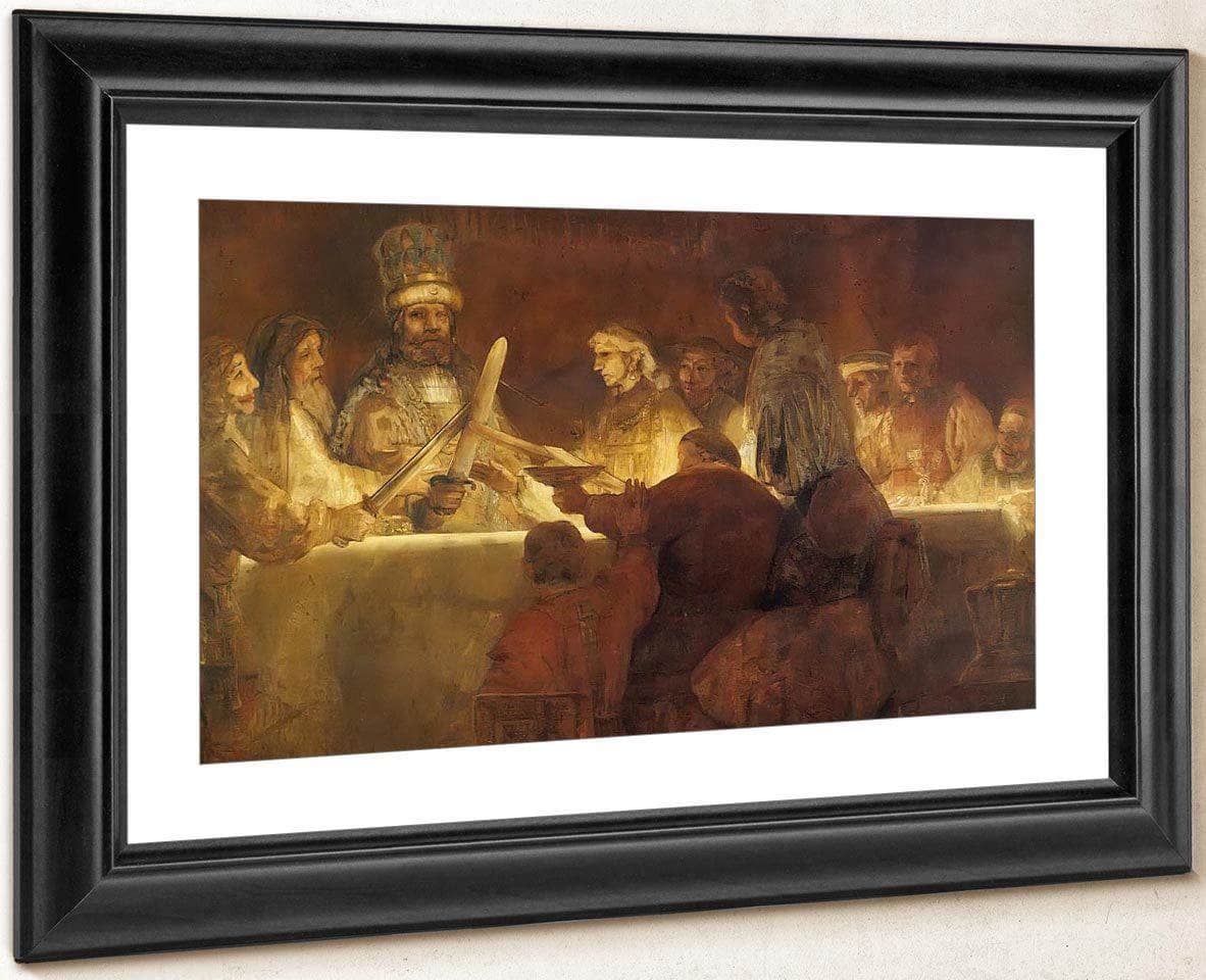 The Conspiracy Of Claudius By Rembrandt Fine Art Print
