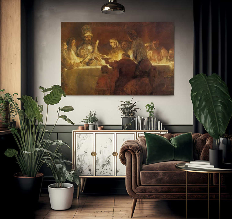 The Conspiracy Of Claudius By Rembrandt Fine Art Print