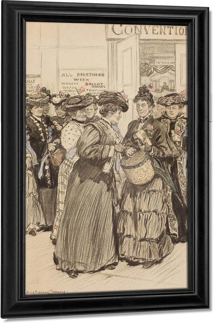 The Convention By Alice Barber Stephens Fine Art Print