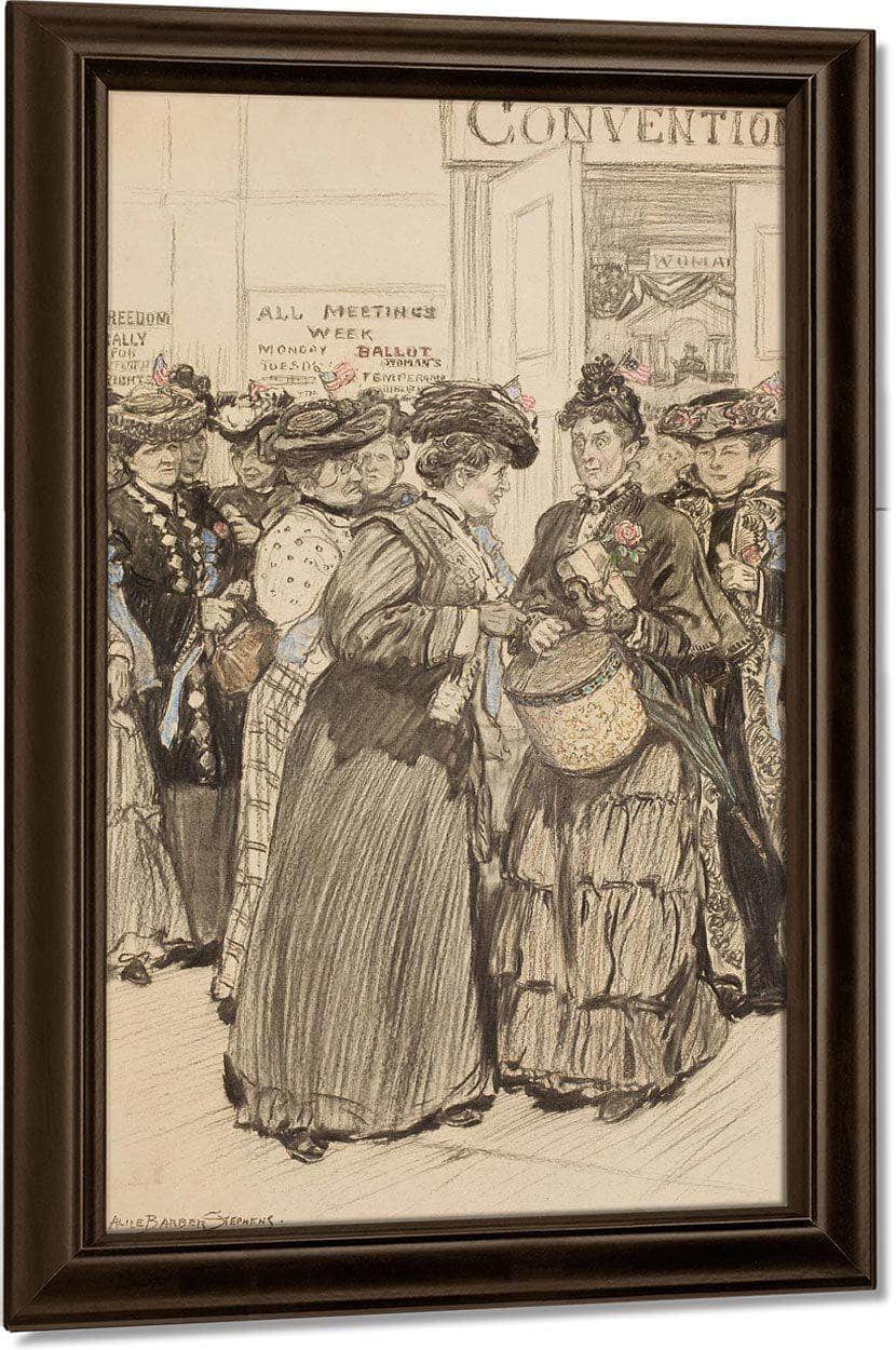 The Convention By Alice Barber Stephens Fine Art Print